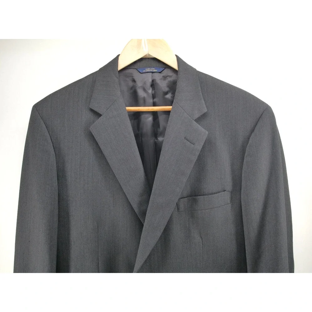 Brooks Brothers 1818 madison‎ saxxon size 43R 38W Dark Gray wool blazer